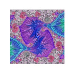 Fractal Artwork Art Design Small Satin Scarf (square) by Pakrebo