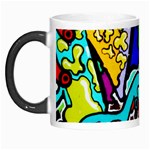 Graffiti abstract with colorful tubes and biology artery theme Morph Mugs Left