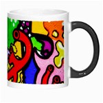 Graffiti abstract with colorful tubes and biology artery theme Morph Mugs Right