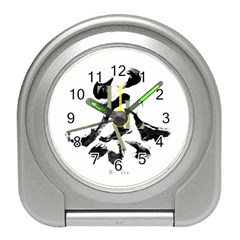 Tea Calligraphy Travel Alarm Clock by EMWdesign