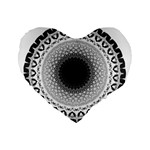 Mandala Calming Coloring Page Standard 16  Premium Flano Heart Shape Cushions Front