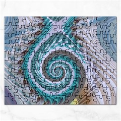 Spiral Fractal Swirl Whirlpool Rectangular Jigsaw Puzzl by Pakrebo