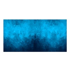 Deep Ocean Satin Shawl by LoolyElzayat