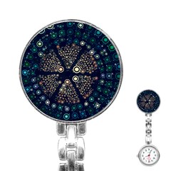 Design Background Modern Stainless Steel Nurses Watch by Mariart