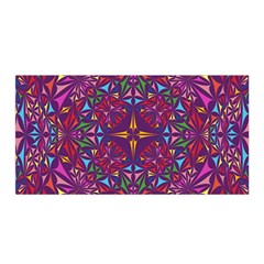 Kaleidoscope Triangle Pattern Satin Wrap by Mariart