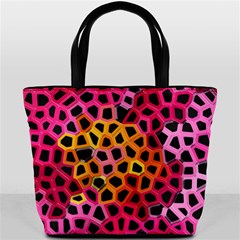 Mosaic Structure Pattern Background Bucket Bag by Pakrebo