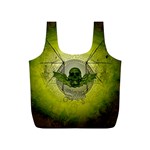 Awesome Creepy Skull With Wings Full Print Recycle Bag (S) Front