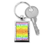Pattern Geometric Square Art Key Chains (Rectangle)  Front