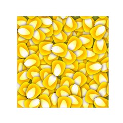 Pattern Background Corn Kernels Small Satin Scarf (square) by Pakrebo