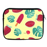 Watermelon Leaves Strawberry Apple iPad 2/3/4 Zipper Cases Front