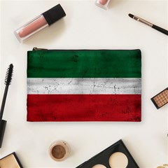 Flag Patriote Quebec Patriot Red Green White Grunge Separatism Cosmetic Bag (medium) by Quebec