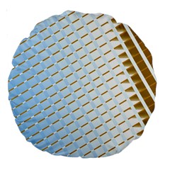 Diagonal Seamless Line Design Large 18  Premium Round Cushions by LoolyElzayat