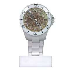 Paris Map City Old Plastic Nurses Watch by Pakrebo