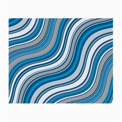 Blue Wave Surges On Small Glasses Cloth (2-side) by WensdaiAmbrose