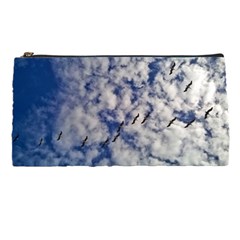 Pelicans In Flight Pencil Cases by StarvingArtisan