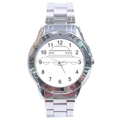 Alien Space Ufo Extraterrestrial Stainless Steel Analogue Watch by Wegoenart