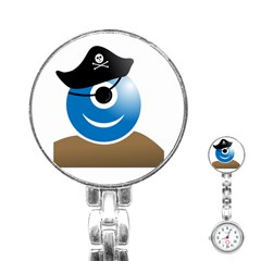 Alien One Eye Pirate Buccaneer Stainless Steel Nurses Watch by Wegoenart