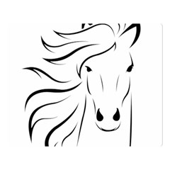 Animal Equine Face Horse Double Sided Flano Blanket (large)  by Wegoenart