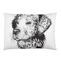 Dog Animal Domestic Animal Doggie Pillow Case by Wegoenart