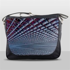 Metal Sci Fi Fantasy Background Messenger Bag by Pakrebo