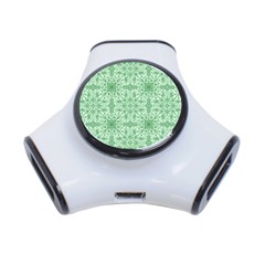 Ornamental Green 3-port Usb Hub by snowwhitegirl