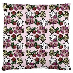 Victorian Girl Pink Large Flano Cushion Case (one Side) by snowwhitegirl
