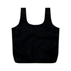Black Glitter Full Print Recycle Bag (m) by snowwhitegirl