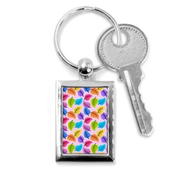 Colorful Leaves Key Chains (rectangle)  by snowwhitegirl