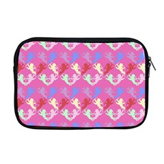 Colorful Cherubs Pink Apple Macbook Pro 17  Zipper Case by snowwhitegirl