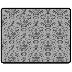 Victorian Paisley Grey Fleece Blanket (medium)  by snowwhitegirl