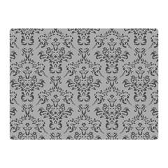 Victorian Paisley Grey Double Sided Flano Blanket (mini)  by snowwhitegirl