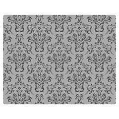 Victorian Paisley Grey Double Sided Flano Blanket (medium)  by snowwhitegirl