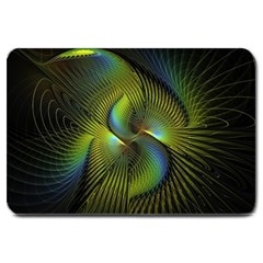 Fractal Abstract Design Fractal Art Large Doormat  by Pakrebo