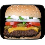Abstract Barbeque Bbq Beauty Beef Double Sided Fleece Blanket (Mini)  35 x27  Blanket Back