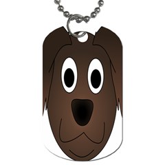 Dog Pup Animal Canine Brown Pet Dog Tag (two Sides) by Sudhe