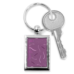 Plumelet Pen Ethnic Elegant Hippie Key Chains (rectangle)  by Sudhe