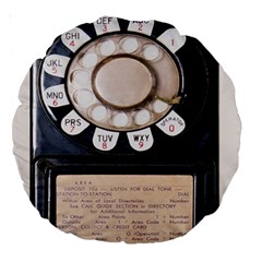 Vintage Payphone Large 18  Premium Round Cushions by Sudhe