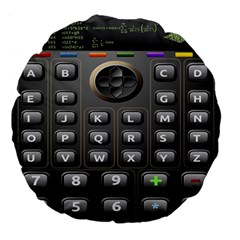 Scientific Solar Calculator Large 18  Premium Flano Round Cushions by Sudhe