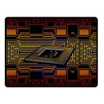 Processor Cpu Board Circuits Double Sided Fleece Blanket (Small)  45 x34  Blanket Back