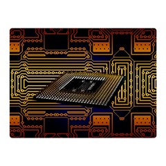 Processor Cpu Board Circuits Double Sided Flano Blanket (mini)  by Sudhe