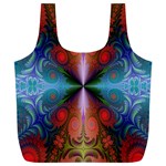 Fractal Background Design Full Print Recycle Bag (XL) Back