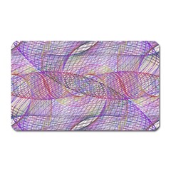 Purple Background Abstract Pattern Magnet (rectangular) by Sudhe