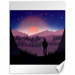 Dusk Sunset Dawn Sky Evening Canvas 12  X 16  by Sudhe