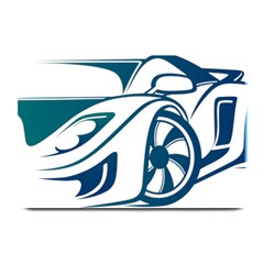 Blue Vector Car Plate Mats by Sudhe