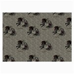 Awesome Steampunk Horse With Wings, Wonderful Pattern Large Glasses Cloth (2-Side) Front