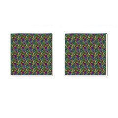 Pattern Abstract Paisley Swirls Cufflinks (square) by Pakrebo