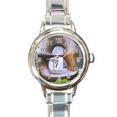 Henry Moore Round Italian Charm Watch by Riverwoman