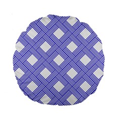 Textile Cross Seamless Pattern Standard 15  Premium Round Cushions by Pakrebo