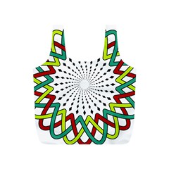 Round Star Colors Illusion Mandala Full Print Recycle Bag (s) by Mariart