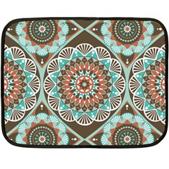 Seamless Pattern Colorful Wallpaper Double Sided Fleece Blanket (mini) 